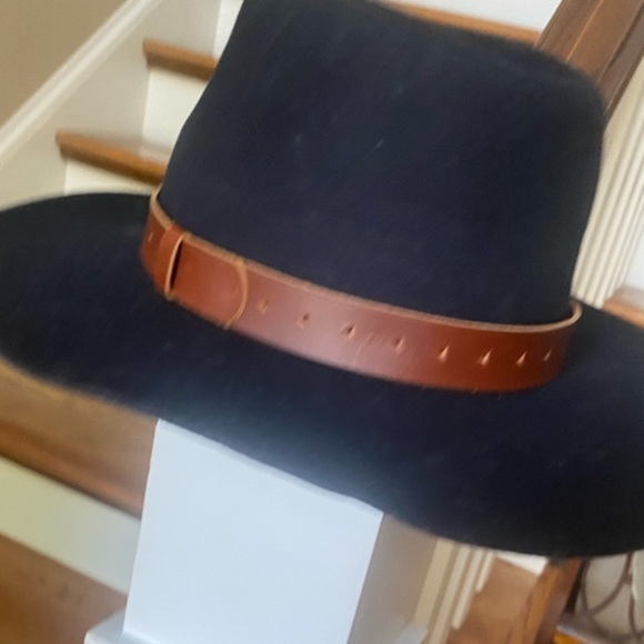 Anthropologie Leather Trimmed Wyeth Harper  Hat